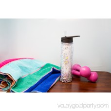 Boston Warehouse Insulated Glitter Filled Flip Top Sport Water Bottle, 20oz, multiple colors 568374497
